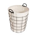Cheungs Cheung Lined Metal Wire Storage Basket with Handles 16S005